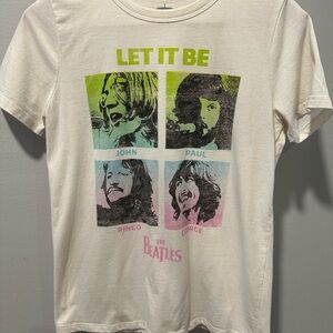 The Beatles White Graphic Tee